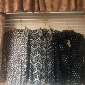 A set of J CREW 3 shirts size 10 / M  $284
